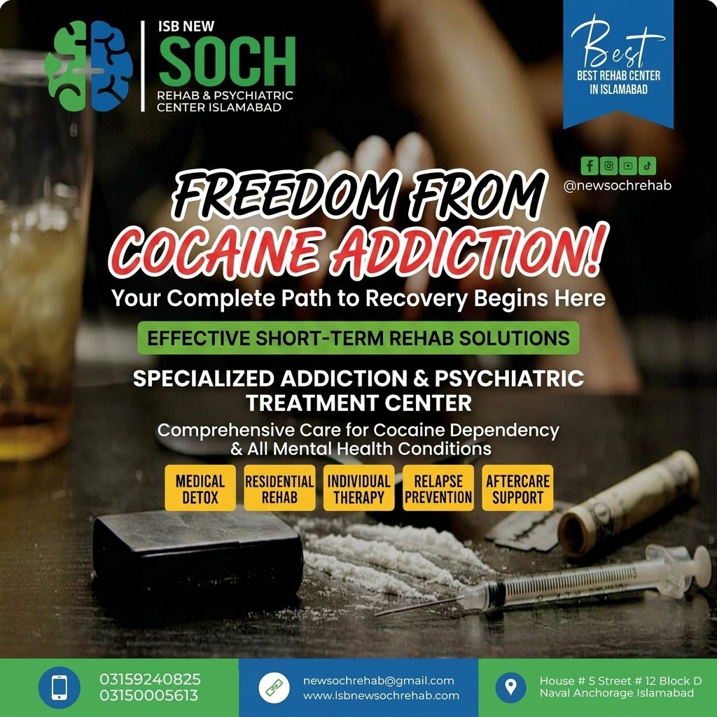 Cocaine Addiction – Cocaine Addiction Treatment in Islamabad, Pakistan