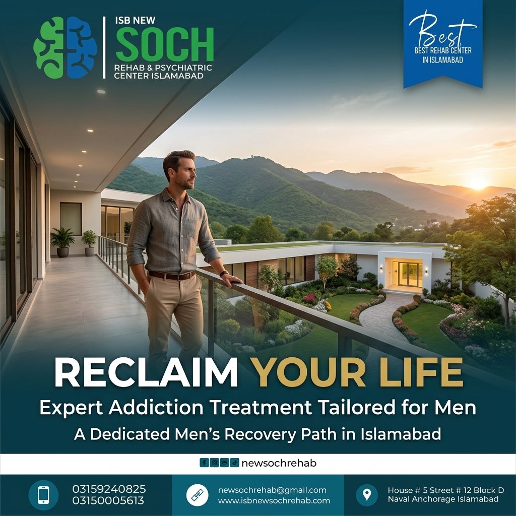 Men’s Addiction Treatment Center in Islamabad