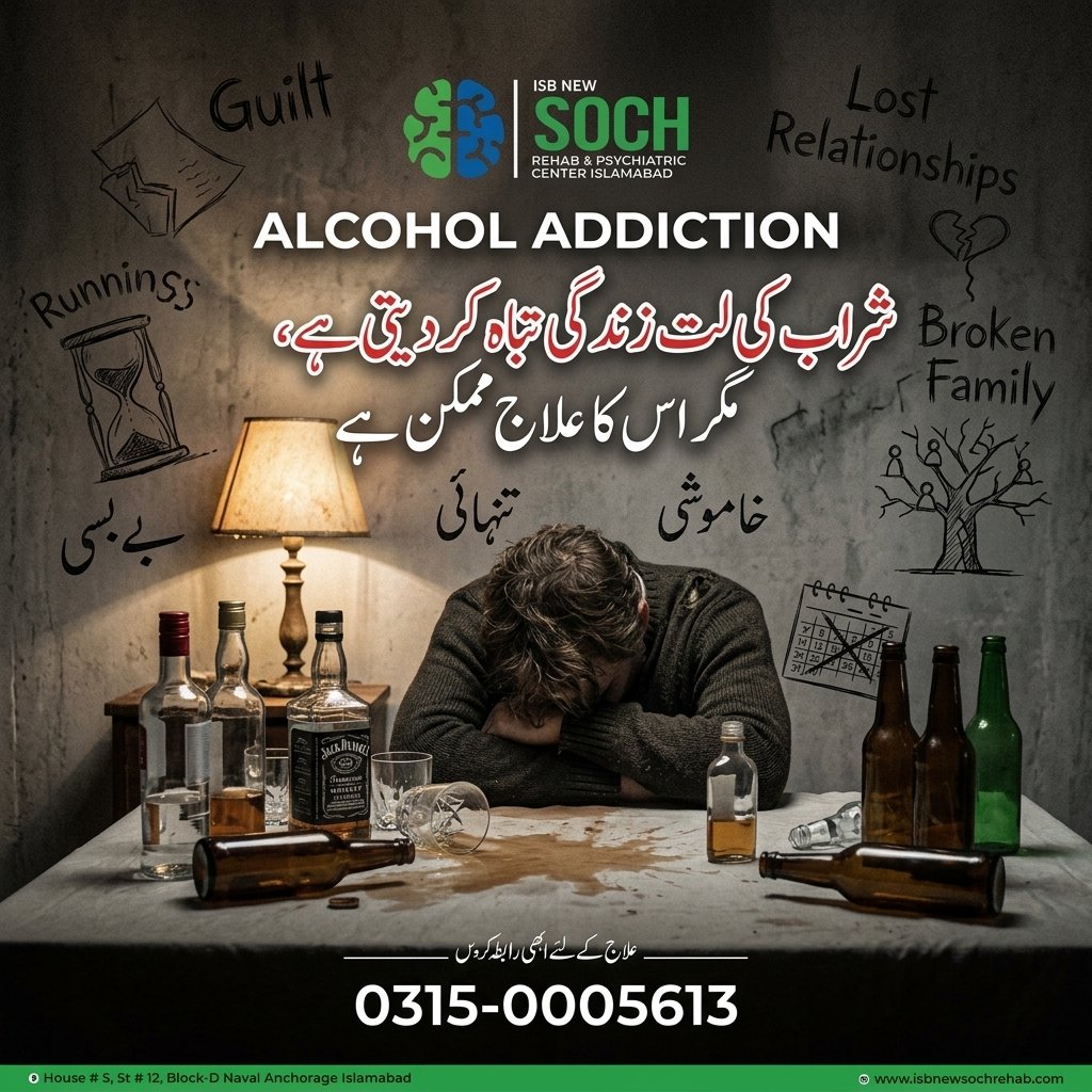 Alcohol Addiction Treatment Centre in Islamabad, Pakistan: Treatment, Recovery and Support